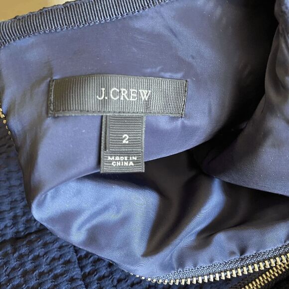J Crew Women's Portfolio Navy Sleeveless Dress size 2 - Picture 6 of 10